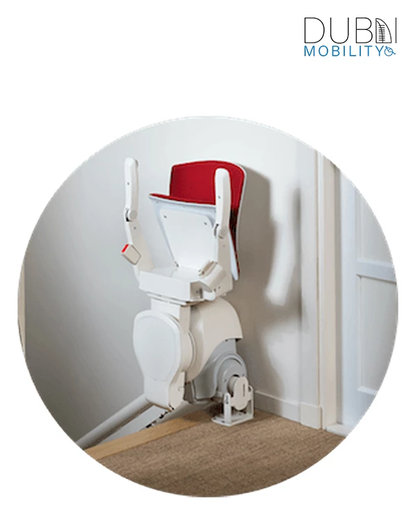 OTTO Curved Stairlift folded chair